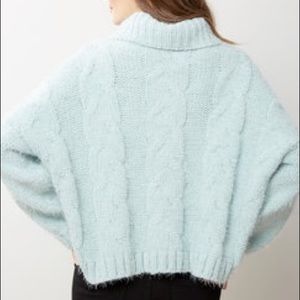 Moon&Maddison burnt orange fuzzy sweater NWOT